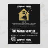 Professionele Schoonmaakdienst | Aangepaste Zakeli Flyer (Voorkant)