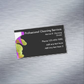 Professionele schoonmaakdienst Magnetisch ontwerp Visitekaartje Magneet (Voorbeeld)