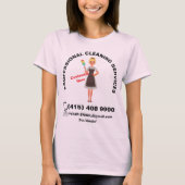 Professionele Schoonmaakdienst T-shirt (Voorkant)