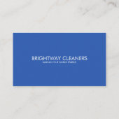 Professionele Schoonmaakdiensten Blue Broom Visitekaartje (Achterkant)