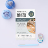 Professionele schoonmaakdiensten flyer (Enkel)