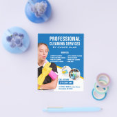 Professionele schoonmaakdiensten flyer (Enkel)