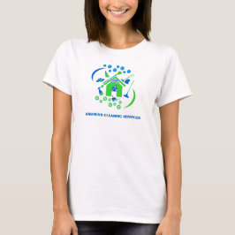 Professionele schoonmaakdiensten Groene en Blauwe  T-shirt
