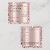 Professionele schoonmaakdiensten Ingezetenschap Ma Afsprakenkaartje (Voorkant / Achterkant)