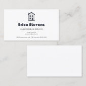 Professionele schoonmaakdiensten Janitorial Visitekaartje (Voorkant / Achterkant)