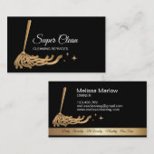 Professionele schoonmaakdiensten Maid Cleaning Hou Visitekaartje (Voorkant / Achterkant)