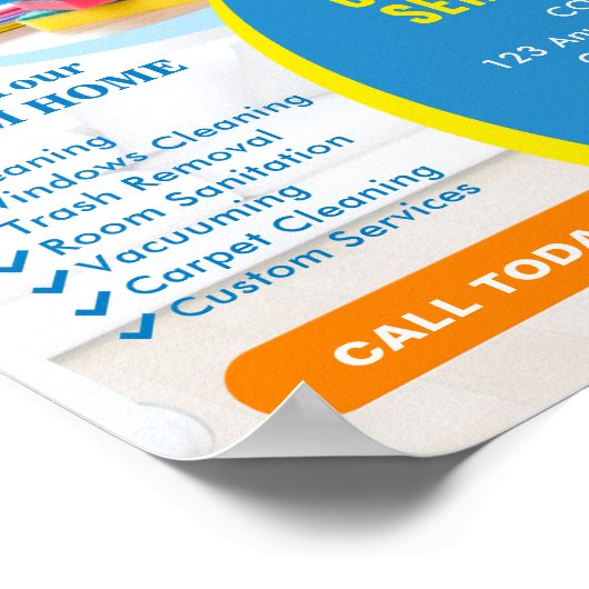  professionele schoonmaakdiensten poster (Hoek)