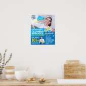 Professionele schoonmaakdiensten - Sjabloon Poster (Keuken)