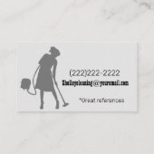 Professionele schoonmaakdiensten visitekaartje (Achterkant)