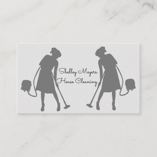Professionele schoonmaakdiensten visitekaartje (Voorkant)