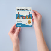 Professionele Schoonmaakdiensten voor Huizen Flyer (Hand)