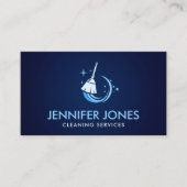 Professionele schoonmaakdiensten voor huizen visitekaartje (Voorkant)