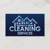 Professionele schoonmaakdiensten voor huizen visitekaartje (Voorkant)