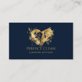 Professionele schoonmaakdiensten voor huizen visitekaartje (Voorkant)