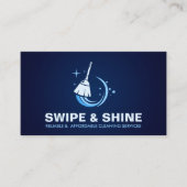 Professionele schoonmaakdiensten voor huizen visitekaartje (Voorkant)