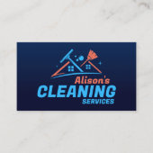 Professionele schoonmaakdiensten voor huizen visitekaartje (Voorkant)