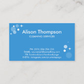 Professionele schoonmaakdiensten voor huizen visitekaartje (Achterkant)