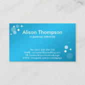 Professionele schoonmaakdiensten voor huizen visitekaartje (Achterkant)