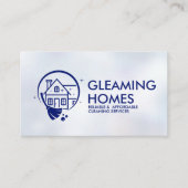Professionele schoonmaakdiensten voor huizen visitekaartje (Voorkant)
