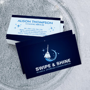 Professionele schoonmaakdiensten voor huizen visitekaartje