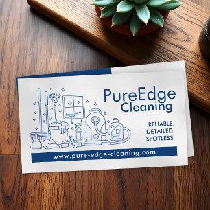 Professionele schoonmaakdiensten voor huizen visitekaartje