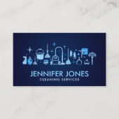 Professionele schoonmaakdiensten voor huizen visitekaartje (Voorkant)