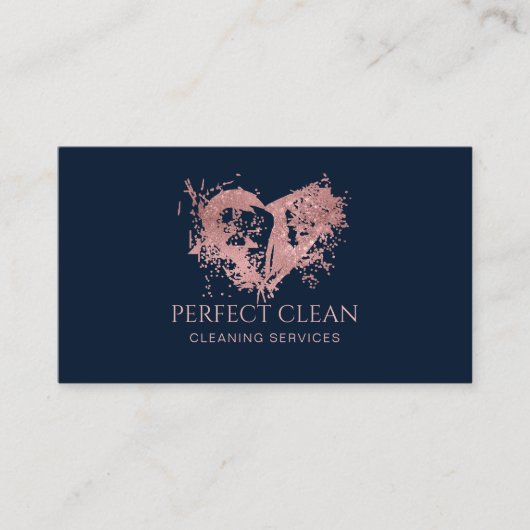 Professionele schoonmaakdiensten voor huizen voor  visitekaartje (Voorkant)