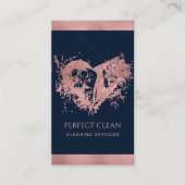 Professionele schoonmaakdiensten voor schoonmaakst visitekaartje (Voorkant)