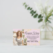 Professionele Schoonmaakdiensten Vrouw Visitekaartje (Staand voorkant)