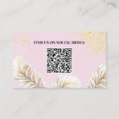 Professionele Schoonmaakdiensten Vrouw Visitekaartje (Achterkant)