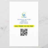 Professionele schoonmaakdiensten Zakelijke flyer (Achterkant)