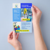 Professionele schoonmaakdiensten Zakelijke flyer (Hand)