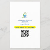 Professionele schoonmaakdiensten Zakelijke flyer (Achterkant)