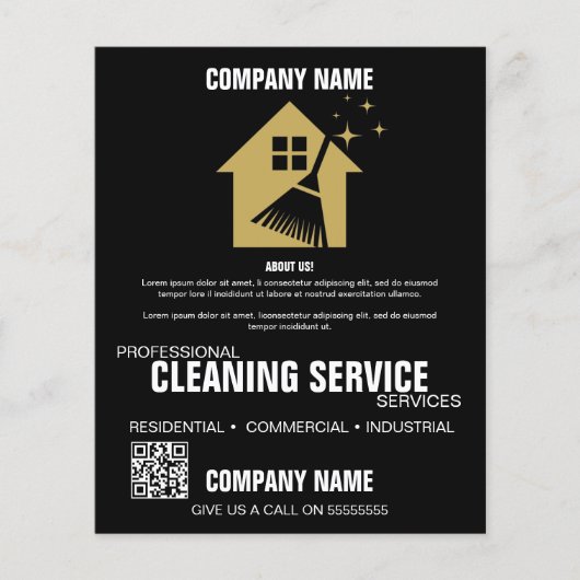 Professionele schoonmaakservice | Aangepast bedrij Flyer (Voorkant)