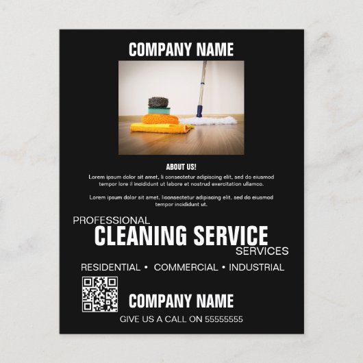 Professionele schoonmaakservice | Aangepast bedrij Flyer (Voorkant)