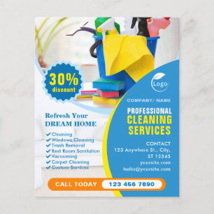 Professionele schoonmaakservice Bedrijf Flyer