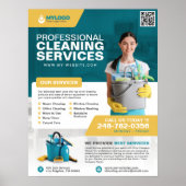 Professionele schoonmaakservice Bedrijf Poster (Voorkant)