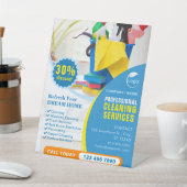 Professionele schoonmaakservice Bedrijf Reclamebord Met Voetstuk (Insitu)