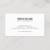 Professionele schoonmaakservice, drukwassen visitekaartje (Achterkant)