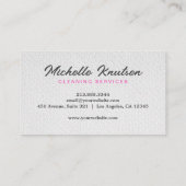 Professionele schoonmaakservice Huishouding Visitekaartje (Achterkant)