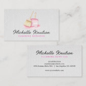 Professionele schoonmaakservice Huishouding Visitekaartje (Voorkant / Achterkant)