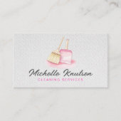 Professionele schoonmaakservice Huishouding Visitekaartje (Voorkant)