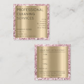 Professionele schoonmaakservice Ingezetenschap Sep Afsprakenkaartje (Voorkant / Achterkant)