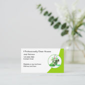 Professionele schoonmaakservice Modern Visitekaart Visitekaartje (Staand voorkant)