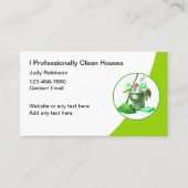 Professionele schoonmaakservice Modern Visitekaart Visitekaartje (Voorkant)