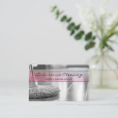 Professionele schoonmaakservice QR-code Visitekaartje (Staand voorkant)