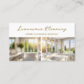 Professionele schoonmaakservice QR-code Visitekaartje (Voorkant)