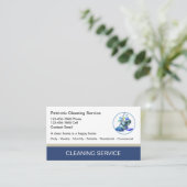 Professionele schoonmaakservice Visitekaartjes Nie (Staand voorkant)