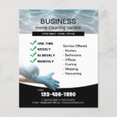 Professionele Schoonmaakservice voor Huishoudens Flyer (Voorkant)