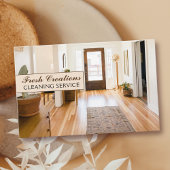 Professionele schoonmaakservice voor thuisgebruik visitekaartje